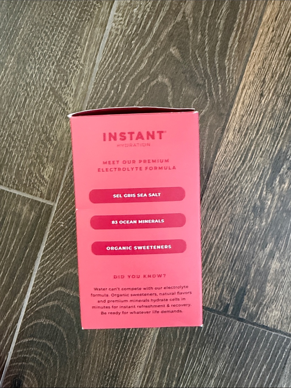 Instant Hydration Raspberry Electrolyte Powder Drink Packets - Picture 6 of 9